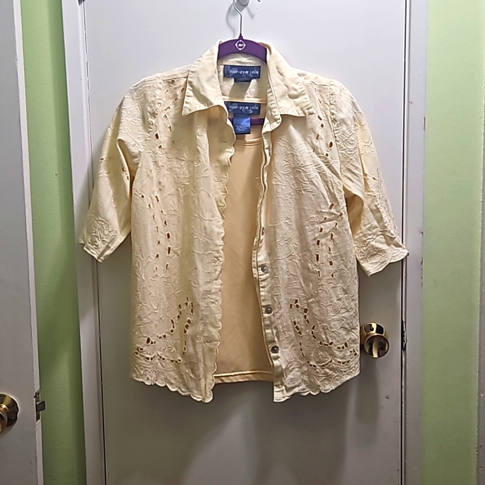 Susan graver 2 piece top set